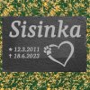 Břidlicový náhrobek pro psa - 40x30 - BEZ FOTO