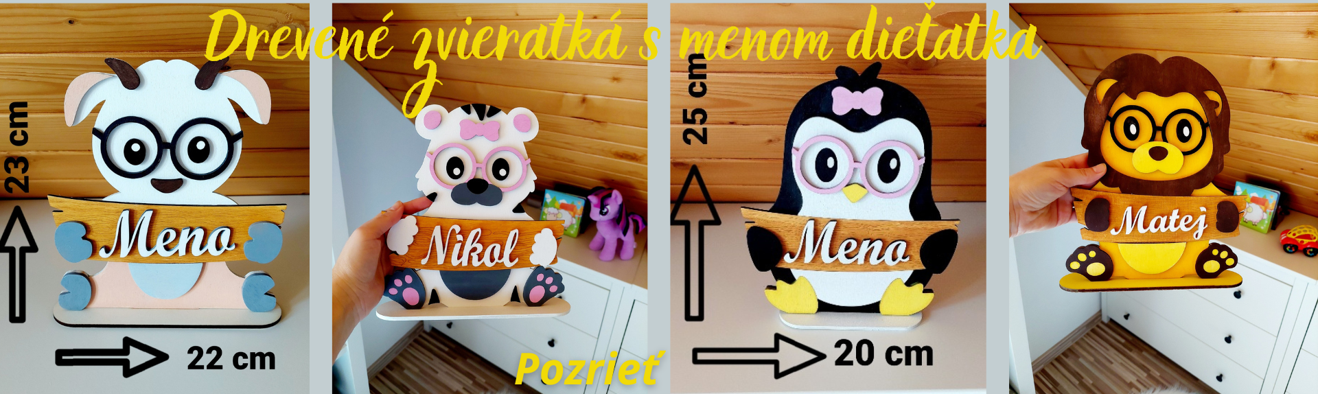 Drevené zvieratká desktop