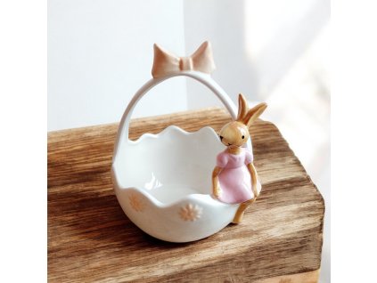 Keramická miska so zajačikom