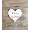 Drevené srdiečko s menom (6cm)