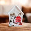 LED keramický domček - Vianočná chalúpka