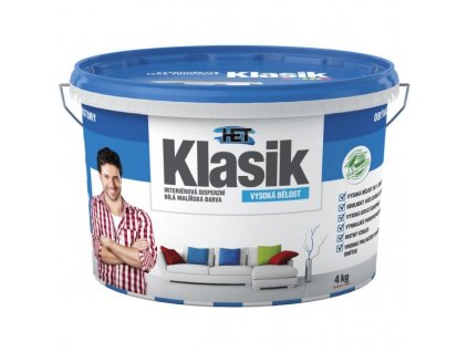 HET Klasik 15+3 kg - bílá interiérová barva