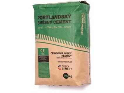 portlandsky smesny cement cem ii b m v ll 32 5 r 25kg folie cement 32 5 r 1