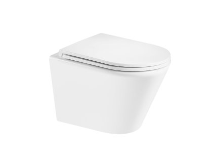 WC závěsné kapotované, Smart Flush RIMLESS, 540x365x375mm, keramické, vč. sedátka CSS125 (VSD85T1)