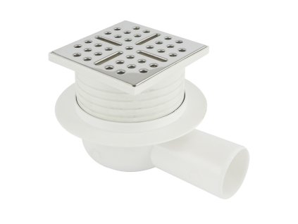 Klum Vpusť podlahová, 100x100 mm s nerezovou mřížkou