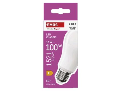 LED žárovka Classic, (100 W) neutrální bílá