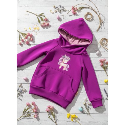 detska mikina s kapuci jednorozec