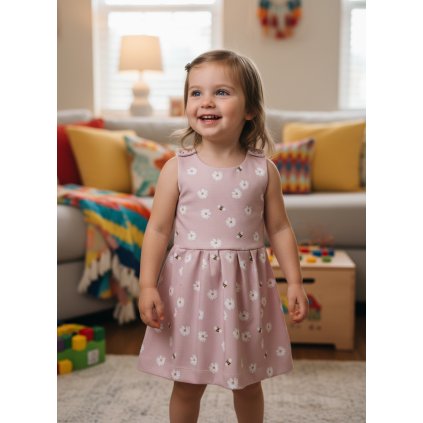 detske handmade saty na traky kopretiny 5