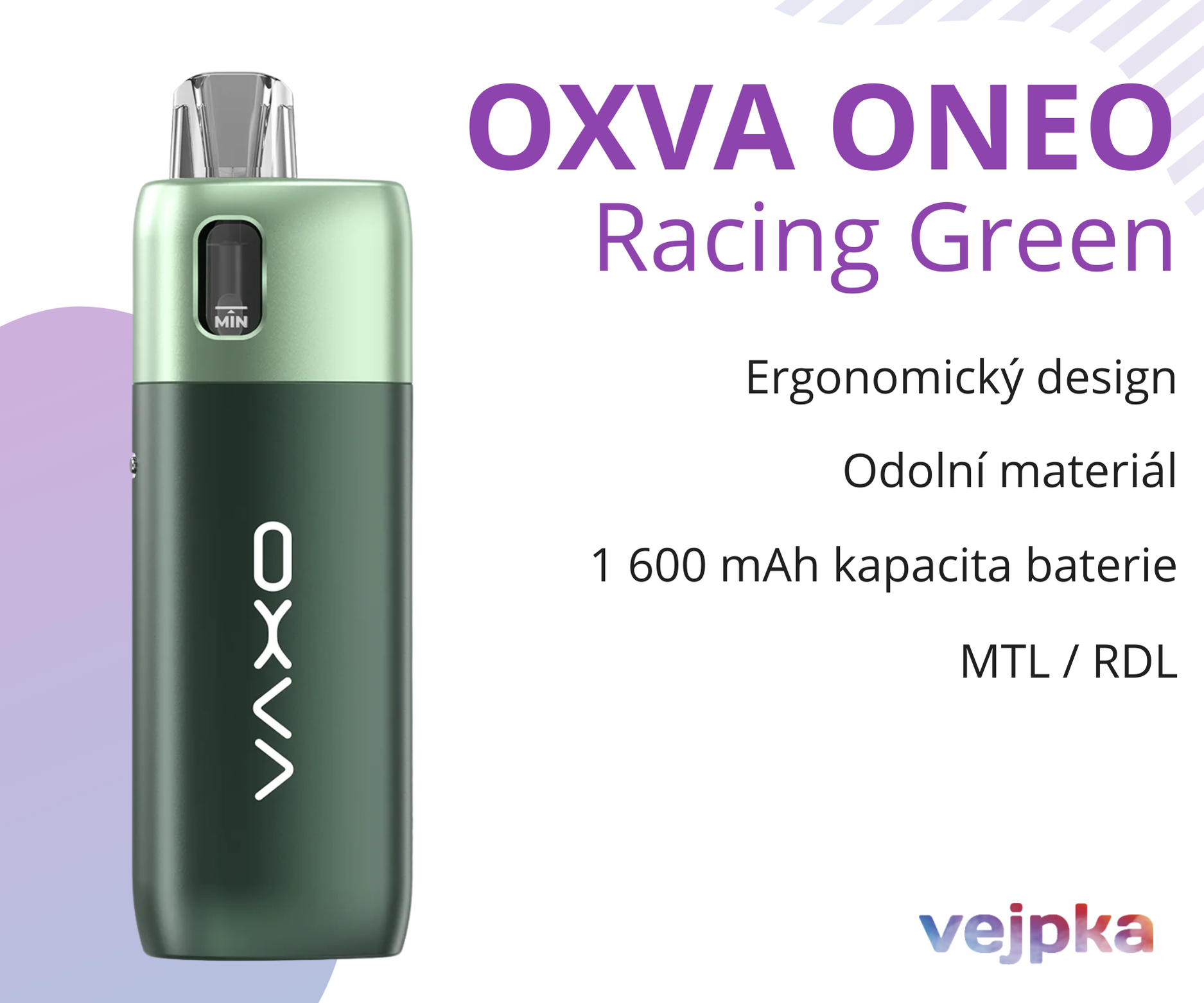 OXVA ONEO - Racing Green - Vejpka.cz