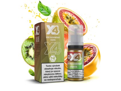 X4 ELIQUID KIWI PASSIONFRUIT GUAVA