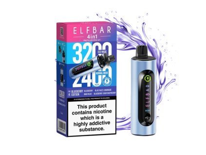 Elf Bar 4v1 Zariadenie + POD 4X - Blueberry Edition 20mg