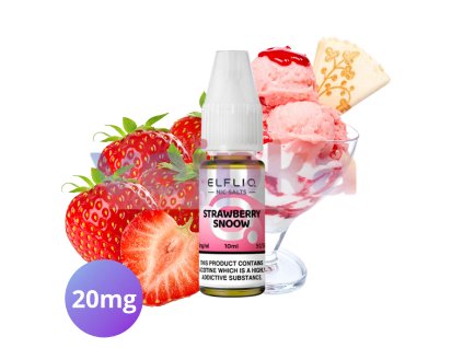 ELFLIQ Nic SALT Strawberry Snoow 10ml - 20mg