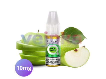 ELFLIQ Nic SALT Sour Apple 10ml - 10mg
