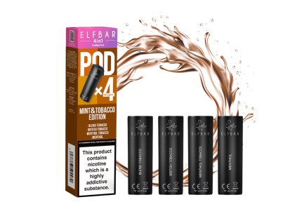 Elf Bar 4v1 POD 4X - Mint & Tobacco Edition 20mg