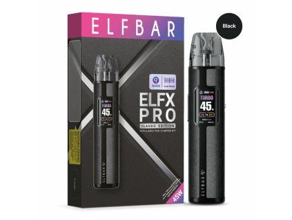 E-cigareta ELF Bar ELF X PRO black s krabicou