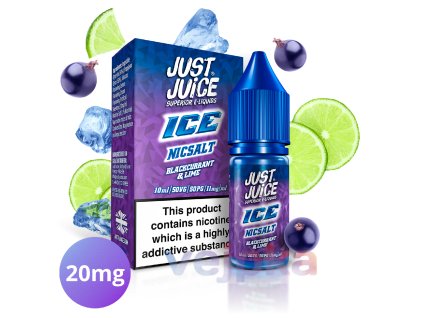 Just Juice ICE Blackcurrant & Lime 10ml - 20mg