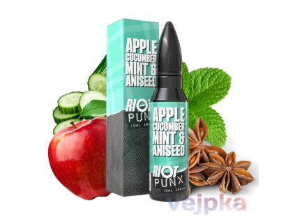 Shake and vape RIOT apple cucumber mint aniseed
