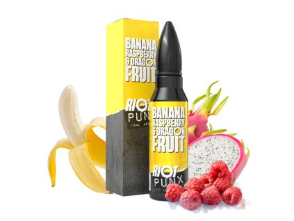 Shake and vape RIOT Banana dragonfruit raspberry