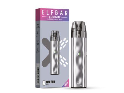 elfx mini silver e-cigareta s balením