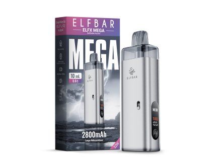 elfbar elfx mega kit silver 01