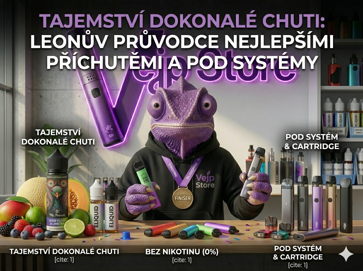 Tajemství dokonalé chuti: Proč frčí elektronická cigareta bez nikotinu, jak vybrat nejlepší ovocné příchutě a ovládnout svůj POD systém?