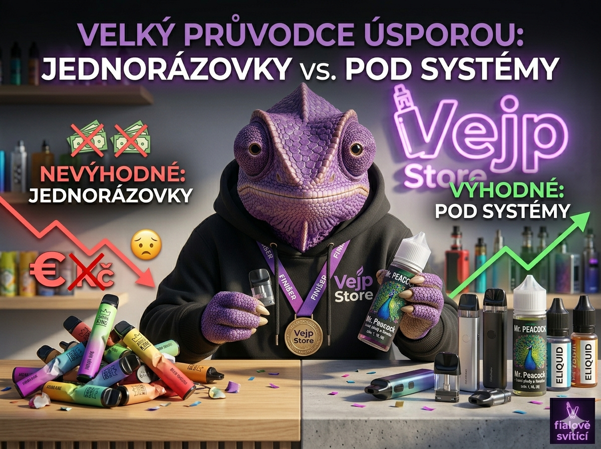 Jak ušetřit tisíce ročně za vapování: Kdy opustit jednorázovky a proč je POD systém trefa do černého?