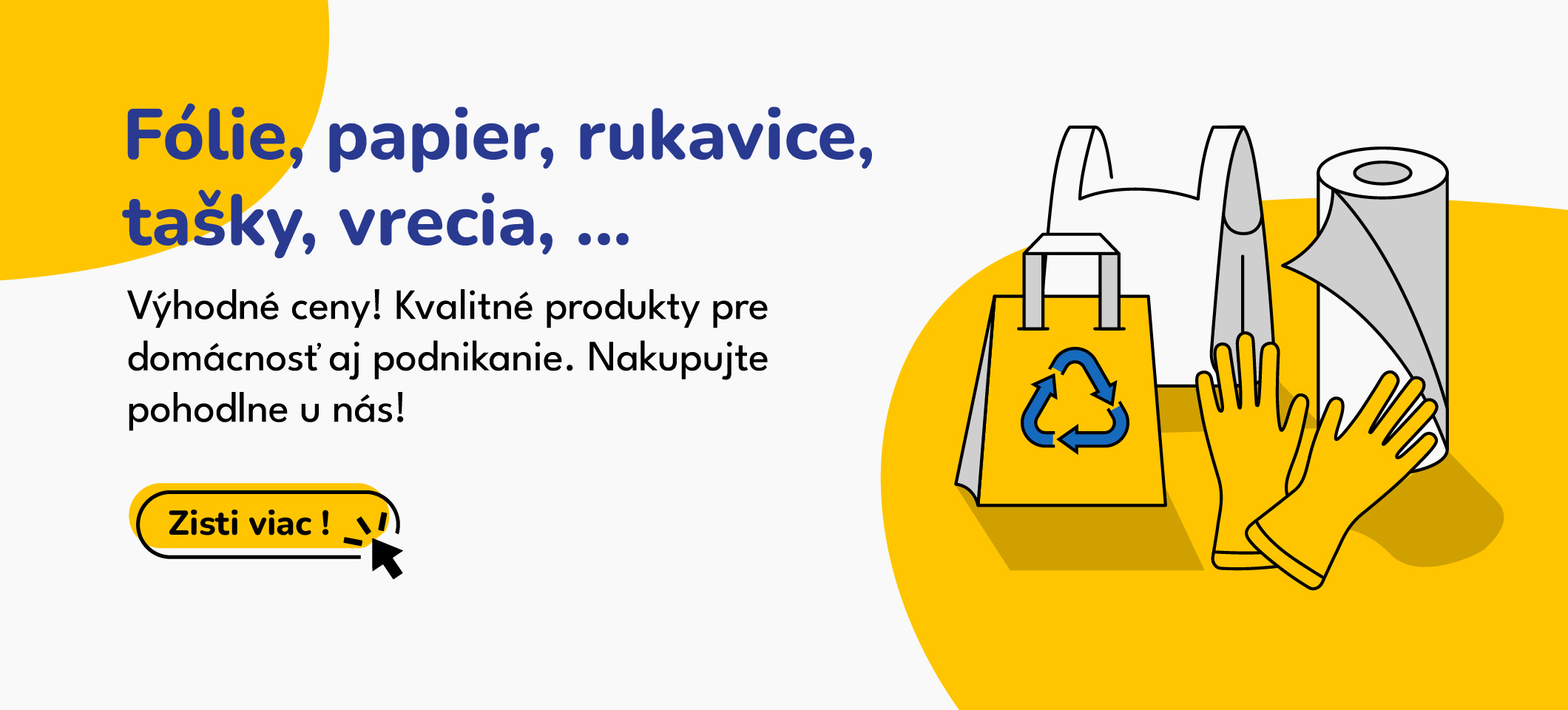 Fólie, papier, rukavice