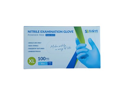 Nitrilové rukavice modré XL 100ks