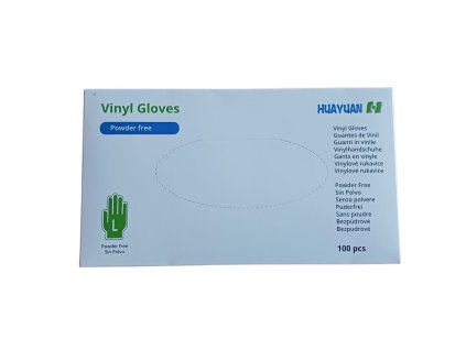 Vinylové rukavice L priesvitné 100ks