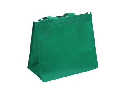Taška 35+20x34 cm BIO jednofarebná zelená