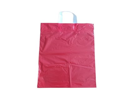 LDPE taška 38+5x46 cm červená 50ks
