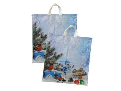 LDPE taška 42+5x47 cm VIANOCE Snehuliak 50ks