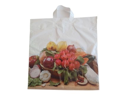 LDPE taška 42+5x47 cm s potlačou Zelenina EXTRA PEVNÁ 25ks