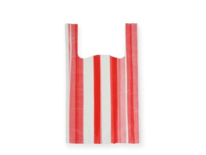 HDPE taška 30+16x52 cm pruhovaná 10kg 100ks
