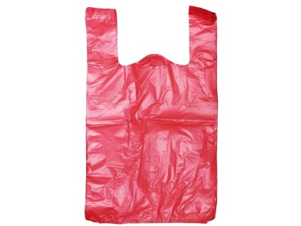 Taška červená 33+10x68cm Jumbo 50ks