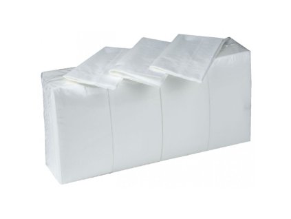 Servítky 33x33cm 2vrstvé biele 8f 250ks