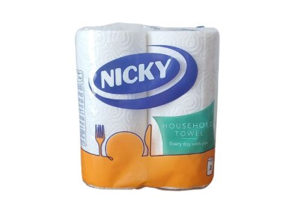 Kuchynské utierky Nicky Household 2vrstv. 2ks