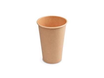 Papierový pohár hnedý, Ø80mm 330ml 50ks
