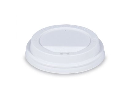 Viečko na pohár vypuklé Ø90mm biele 100ks