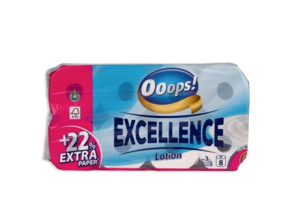 Toaletný papier Ooops! Excellence Lotion 3vrstv. 8ks