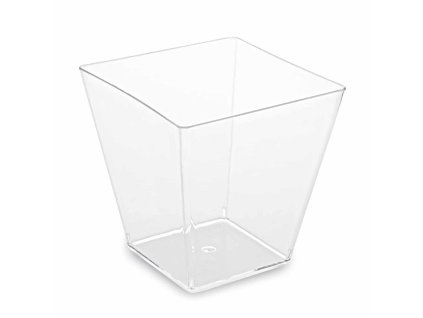 Fingerfood pohárik hranatý číry 230ml 20ks