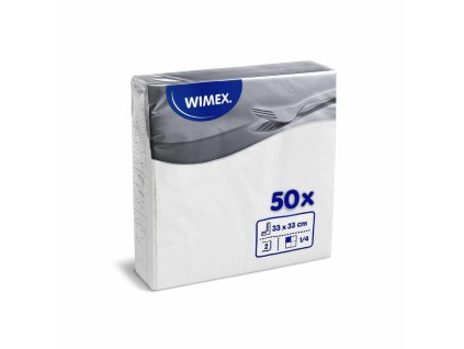 Obrúsok 2vrstvý biely 33x33cm 50ks