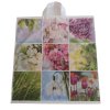 LDPE taška 42+5x47 cm s potlačou Jarné kvety EXTRA PEVNÁ 25ks
