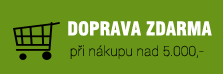 Doprava zdarma nad 5000,- Kč
