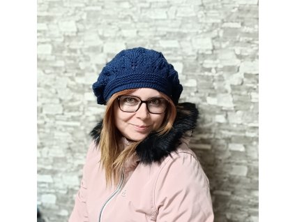 Dámský pletený baret