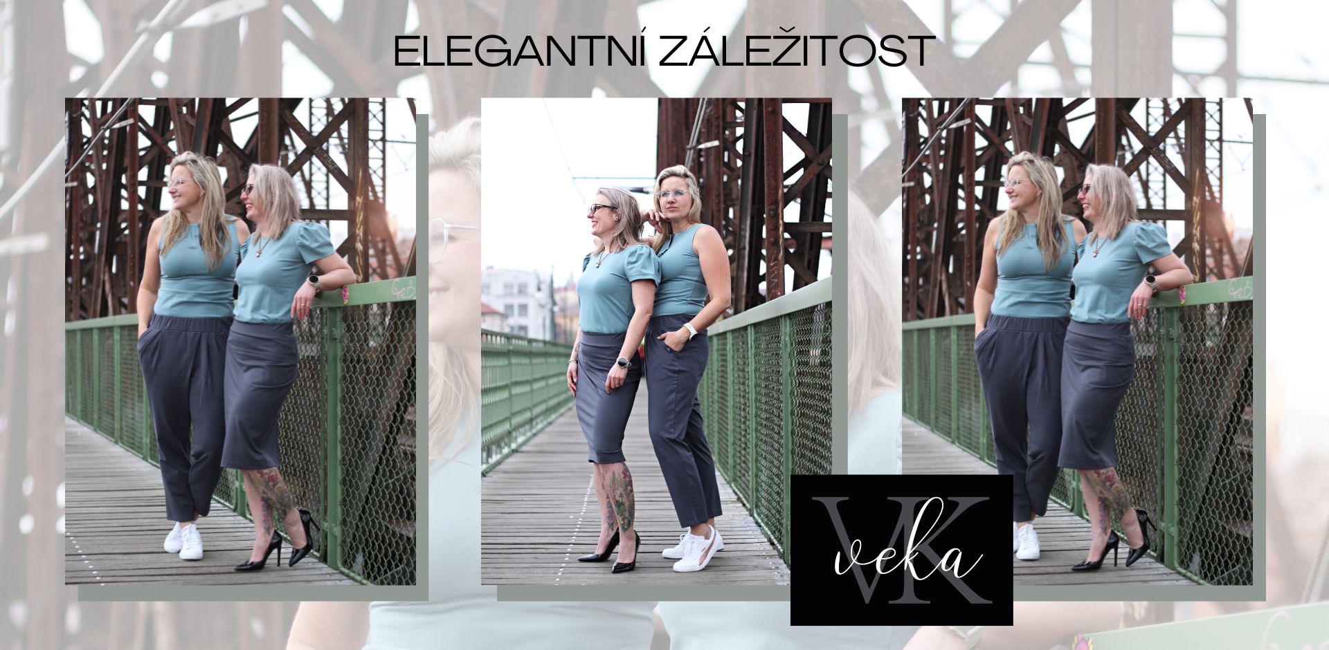 šedá se zelenou