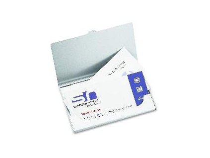 Aluminiový vizitkář