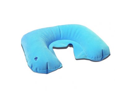 Nafukovací polštářek Velur, světle modrý