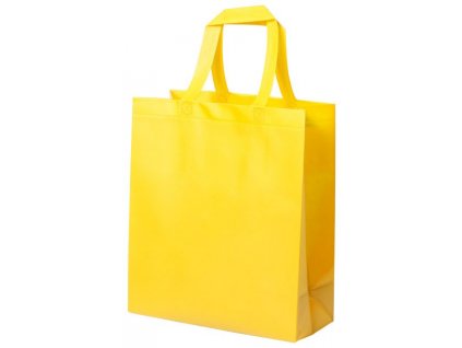 Taška nákupní laminovaná, žlutá
