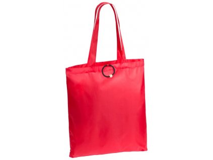 Skládací taška s gumičkou, červená